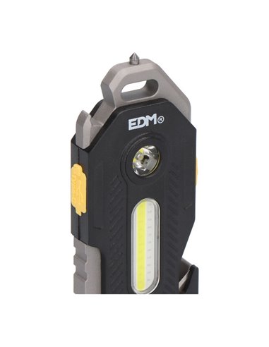 Linterna de seguridad 6 en 1 silbato, martillo, rompe cristales 400Lm 7W IP44