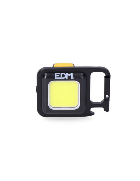 Lampe torche porte-clés multifonction avec aimant, mousqueton, filetage pour trépied, poignée et décapsuleur 6W