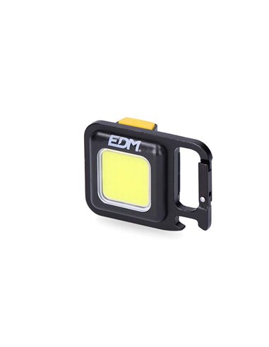 Lampe torche porte-clés multifonction avec aimant, mousqueton, filetage pour trépied, poignée et décapsuleur 6W