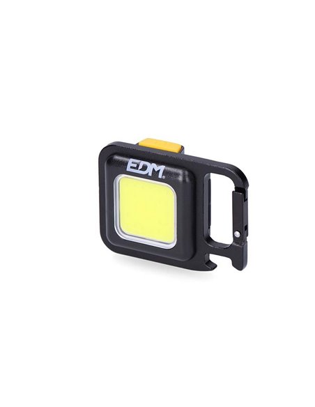 Lampe torche porte-clés multifonction avec aimant, mousqueton, filetage pour trépied, poignée et décapsuleur 6W