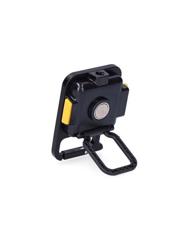 Lampe torche porte-clés multifonction avec aimant, mousqueton, filetage pour trépied, poignée et décapsuleur 6W