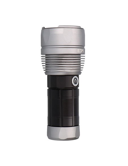 Linterna LED táctica Titanforce recargable 14.000Lm 6500K 150 W IP44 + cordón