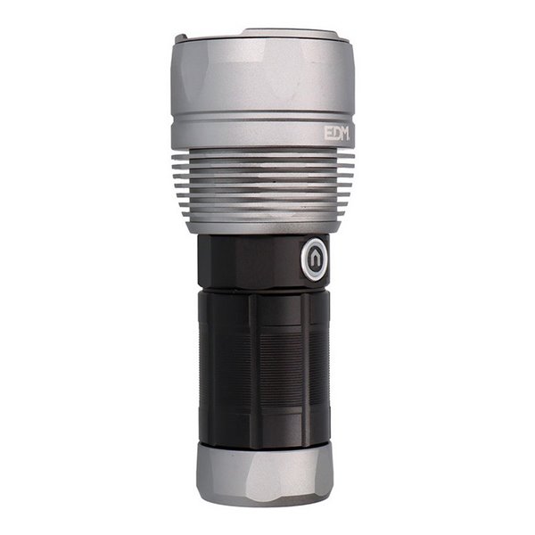 Linterna LED táctica Titanforce recargable 14.000Lm 6500K 150 W IP44 + cordón