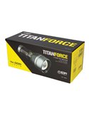 Linterna LED táctica Titanforce recargable 14.000Lm 6500K 150 W IP44 + cordón