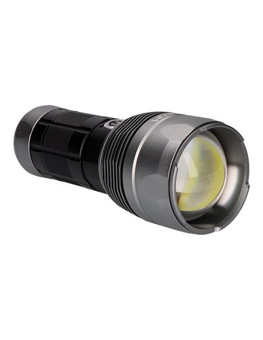 Linterna LED táctica Titanforce recargable 14.000Lm 6500K 150 W IP44 + cordón