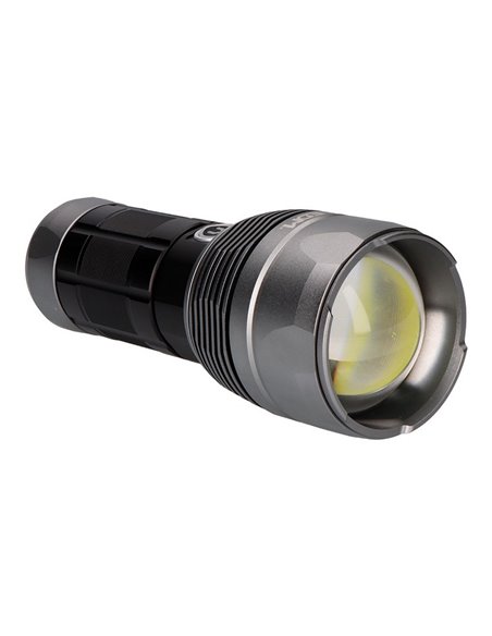 Linterna LED táctica Titanforce recargable 14.000Lm 6500K 150 W IP44 + cordón