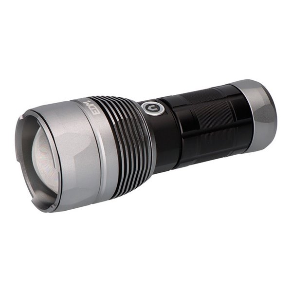 Linterna LED táctica Titanforce recargable 14.000Lm 6500K 150 W IP44 + cordón