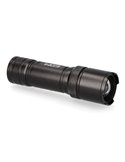 Linterna LED táctica Black Grip de aluminio 150Lm con zoom 3xAAA incluidas