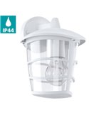 Aplique de pared tipo farol moderno suspendido ALORIA, exterior, blanco, E27 (no incl.) IP44