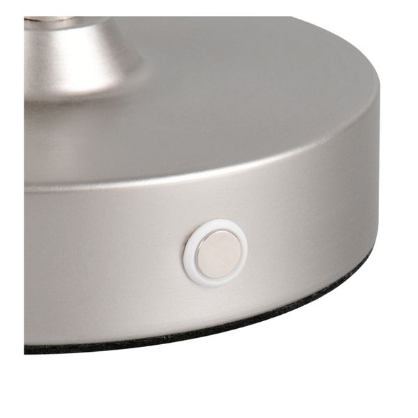 Lámpara de sobremesa KENNY recargable USB 1,5W 1x 140lm, 3000K IP20 Negro/Gris