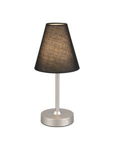 Luminária de mesa recarregável USB KENNY 1,5 W 1x 140 lm, 3000 K IP20 preta/cinza