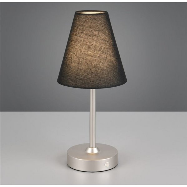 Luminária de mesa recarregável USB KENNY 1,5 W 1x 140 lm, 3000 K IP20 preta/cinza