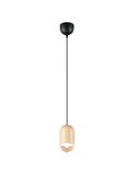 Lámpara de techo NARA madera natural, altura regulable bombilla excl. 1x E27 max. 15W IP20