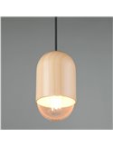 Lámpara de techo NARA madera natural, altura regulable bombilla excl. 1x E27 max. 15W IP20