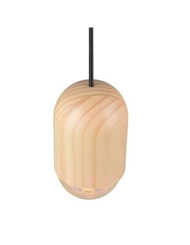 Lámpara de techo NARA madera natural, altura regulable bombilla excl. 1x E27 max. 15W IP20