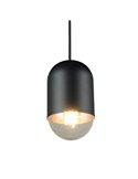 Lámpara de techo NARA altura regulable bombilla excl. 1x E27 max. 15W IP20 Negro
