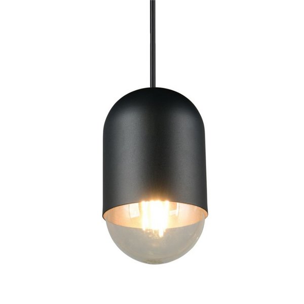Lámpara de techo NARA altura regulable bombilla excl. 1x E27 max. 15W IP20 Negro