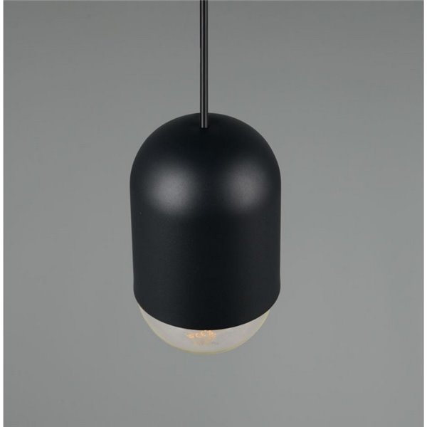 Lámpara de techo NARA altura regulable bombilla excl. 1x E27 max. 15W IP20 Negro