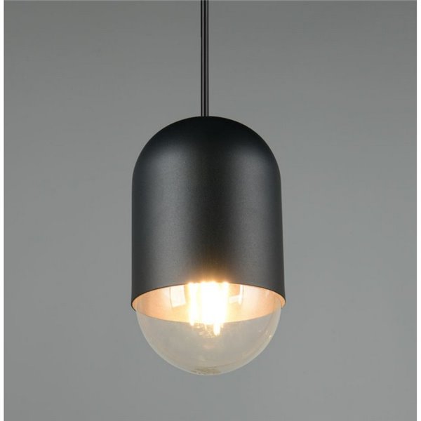 Lámpara de techo NARA altura regulable bombilla excl. 1x E27 max. 15W IP20 Negro