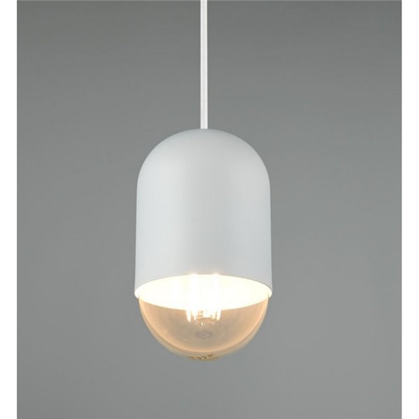 Plafonnier NARA, réglable en hauteur, ampoule non incluse : 1 E27, max. 15 W, IP20, blanc