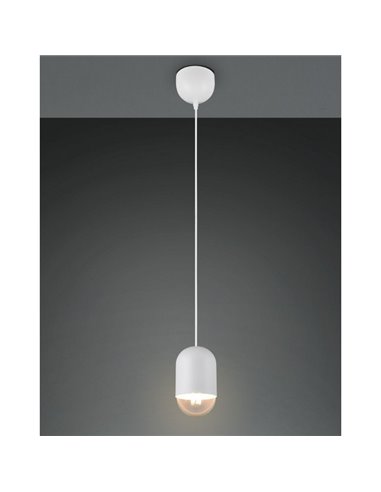 Lámpara de techo NARA altura regulable bombilla excl. 1x E27 max. 15W IP20 Blanco