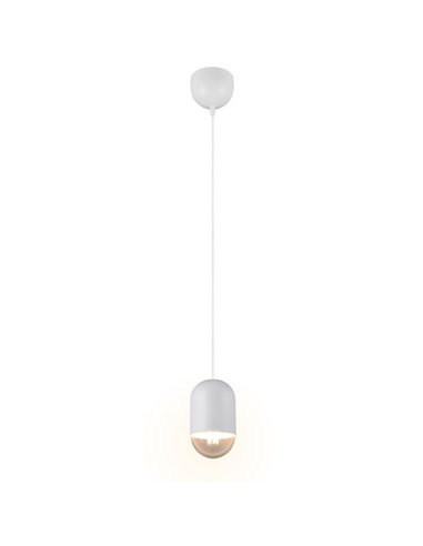 Lámpara de techo NARA altura regulable bombilla excl. 1x E27 max. 15W IP20 Blanco