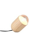 Lampe de table NARA, bois naturel, ampoule non incluse : 1 E27, max. 15 W
