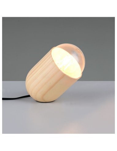 Lámpara de sobremesa NARA madera natural bombilla excl. 1x E27 max. 15W