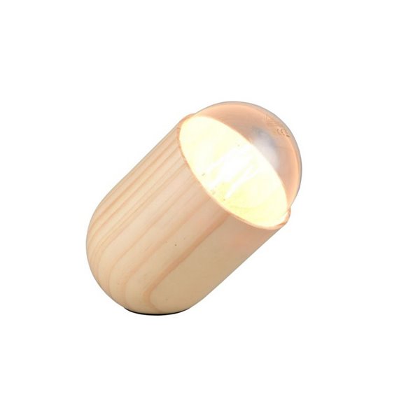 Lampe de table NARA, bois naturel, ampoule non incluse : 1 E27, max. 15 W