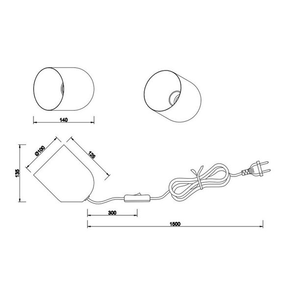 Lámpara de sobremesa NARA madera natural bombilla excl. 1x E27 max. 15W