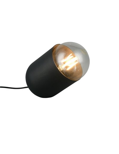 Lámpara de sobremesa NARA bombilla excl. 1x E27 max. 15W Negro
