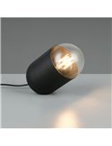 Lámpara de sobremesa NARA bombilla excl. 1x E27 max. 15W Negro