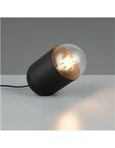 Lámpara de sobremesa NARA bombilla excl. 1x E27 max. 15W Negro 2