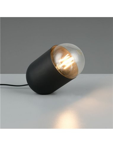 Lámpara de sobremesa NARA bombilla excl. 1x E27 max. 15W Negro