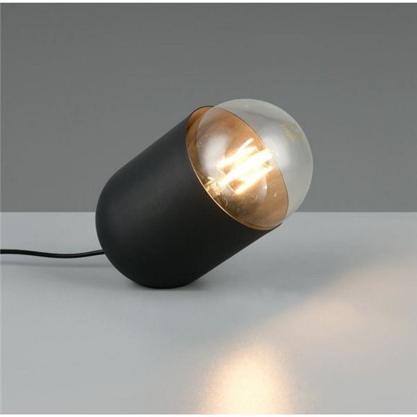 Lámpara de sobremesa NARA bombilla excl. 1x E27 max. 15W Negro