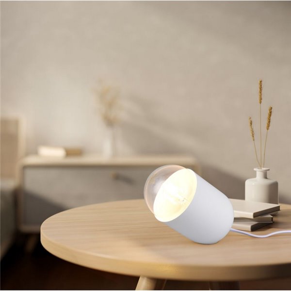 Lampe de table NARA, ampoule non incluse. 1x E27, max. 15 W, blanc