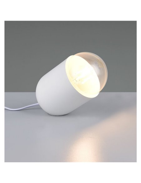 Luminária de mesa NARA, lâmpada não incluída. 1x E27, máx. 15W, branca