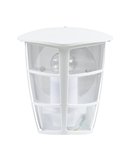 Aplique exterior de pared moderno ALORIA blanco compacto, E27 (no incl.) IP44