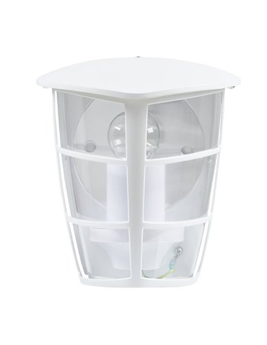 Aplique exterior de pared moderno ALORIA blanco compacto, E27 (no incl.) IP44