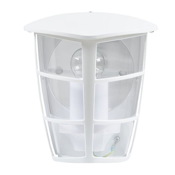 Aplique exterior de pared moderno ALORIA blanco compacto, E27 (no incl.) IP44