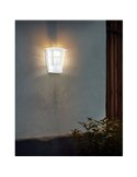 Aplique exterior de pared moderno ALORIA blanco compacto, E27 (no incl.) IP44