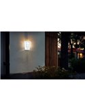 Aplique exterior de pared moderno ALORIA blanco compacto, E27 (no incl.) IP44