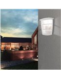 Aplique exterior de pared moderno ALORIA blanco compacto, E27 (no incl.) IP44