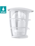 Aplique exterior de pared moderno ALORIA blanco compacto, E27 (no incl.) IP44