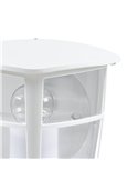 Aplique exterior de pared moderno ALORIA blanco compacto, E27 (no incl.) IP44