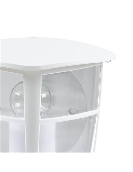 Aplique exterior de pared moderno ALORIA blanco compacto, E27 (no incl.) IP44
