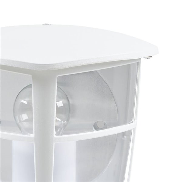 Aplique exterior de pared moderno ALORIA blanco compacto, E27 (no incl.) IP44