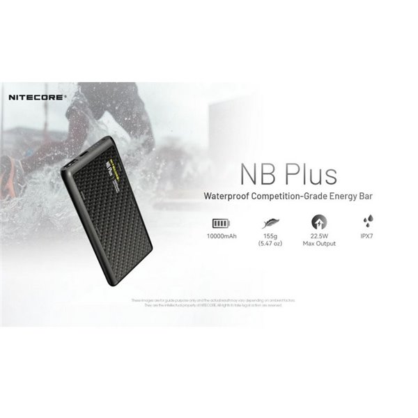 Power bank NB Plus 10.000mAh batería Li-ion, carga USB-C 22,5W IPX7 155g