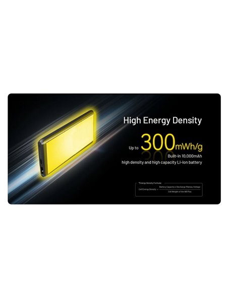 Power bank NB Plus 10.000mAh batería Li-ion, carga USB-C 22,5W IPX7 155g