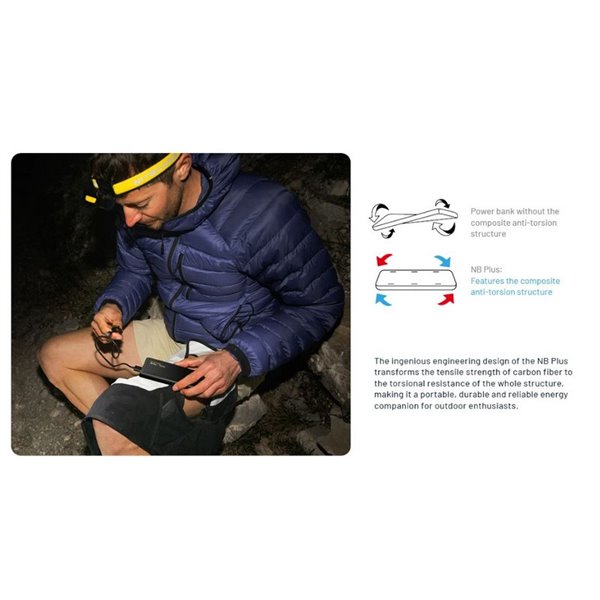 Power bank NB Plus 10.000mAh batería Li-ion, carga USB-C 22,5W IPX7 155g